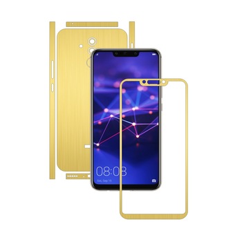 Huawei Mate 20 Lite - Brushed Auriu - Split Cut - Folie de protectie Carbon Skinz, Skin Adeziv Full Body Cover pentru Rama Ecran,Carcasa Spate si Laterale Huawei Mate 20 Lite - Brushed Auriu - Split Cut - Folie de protectie Carbon Skinz, Skin Adeziv Full Body Cover pentru Rama Ecran,Carcasa Spate si Laterale