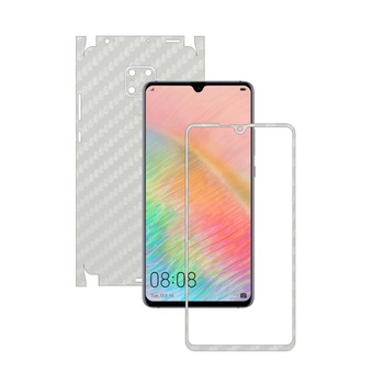 Folie de protectie Carbon Skinz pentru Huawei Mate 20 X - Carbon Alb 360 Cut, Skin Adeziv Full Body Cover pentru Rama Ecran,Carcasa Spate si Laterale Folie de protectie Carbon Skinz pentru Huawei Mate 20 X - Carbon Alb 360 Cut, Skin Adeziv Full Body Cover pentru Rama Ecran,Carcasa Spate si Laterale