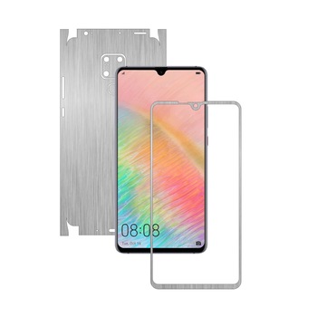 Folie Protectie Carbon Skinz pentru Huawei Mate 20 X (5G) - Brushed Argintiu 360 Cut, Skin Adeziv Full Body Cover pentru Rama Ecran, Carcasa Spate si Laterale Folie Protectie Carbon Skinz pentru Huawei Mate 20 X (5G) - Brushed Argintiu 360 Cut, Skin Adeziv Full Body Cover pentru Rama Ecran, Carcasa Spate si Laterale