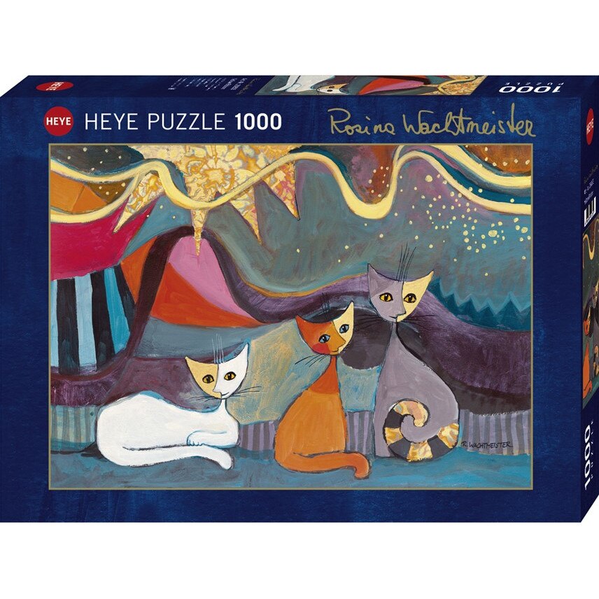 Puzzle HEYE - 3 pisici - 1000 piese