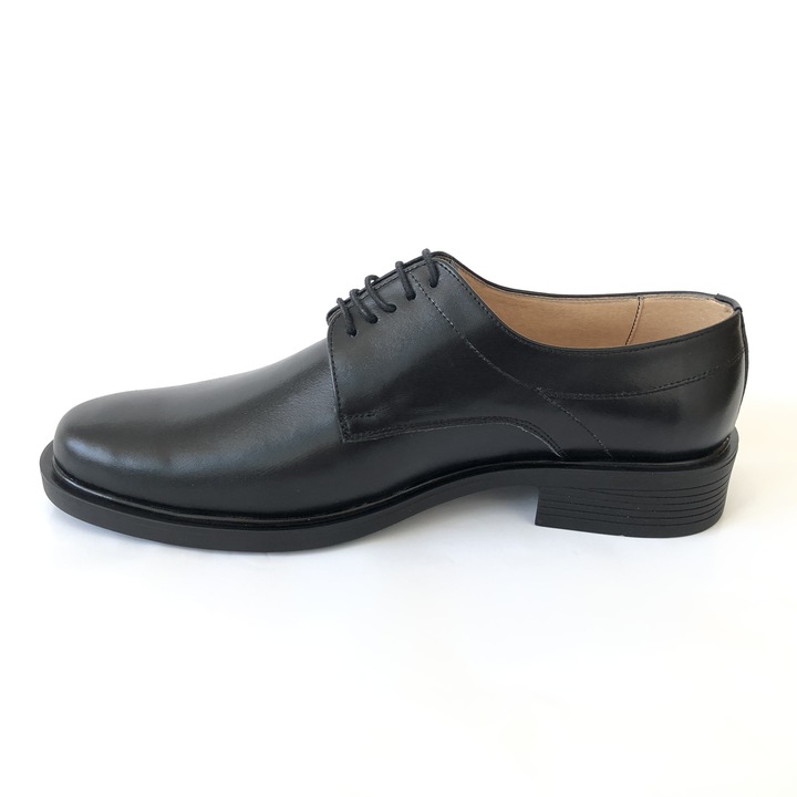 Pantofi Eleganti Barbati Negri 410N, 44 EU, Piele naturala