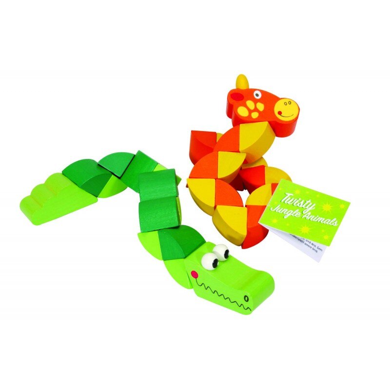 Animalutele mele din jungla Keycraft, lemn, 20 cm, 2 ani+