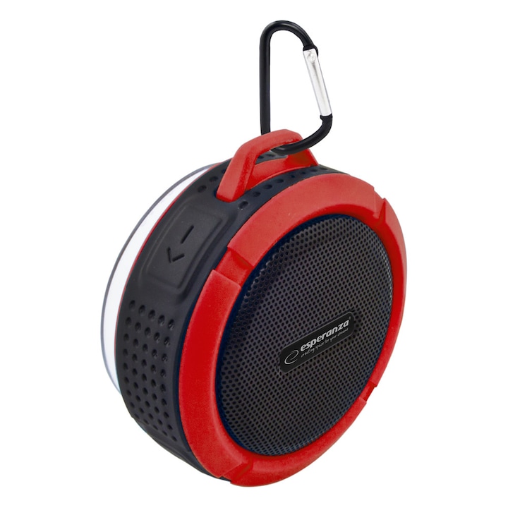 Esperanza EP125KR COUNTRY Bluetooth fekete-piros hordozható vízálló hangszóró