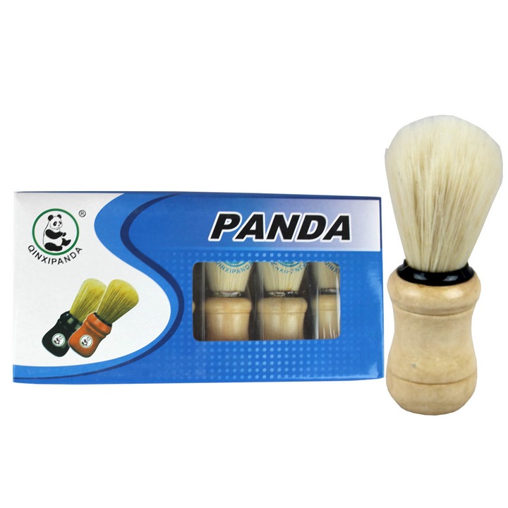 Pamatuf Ras Mare Panda Cu Maner Din Lemn 6Set