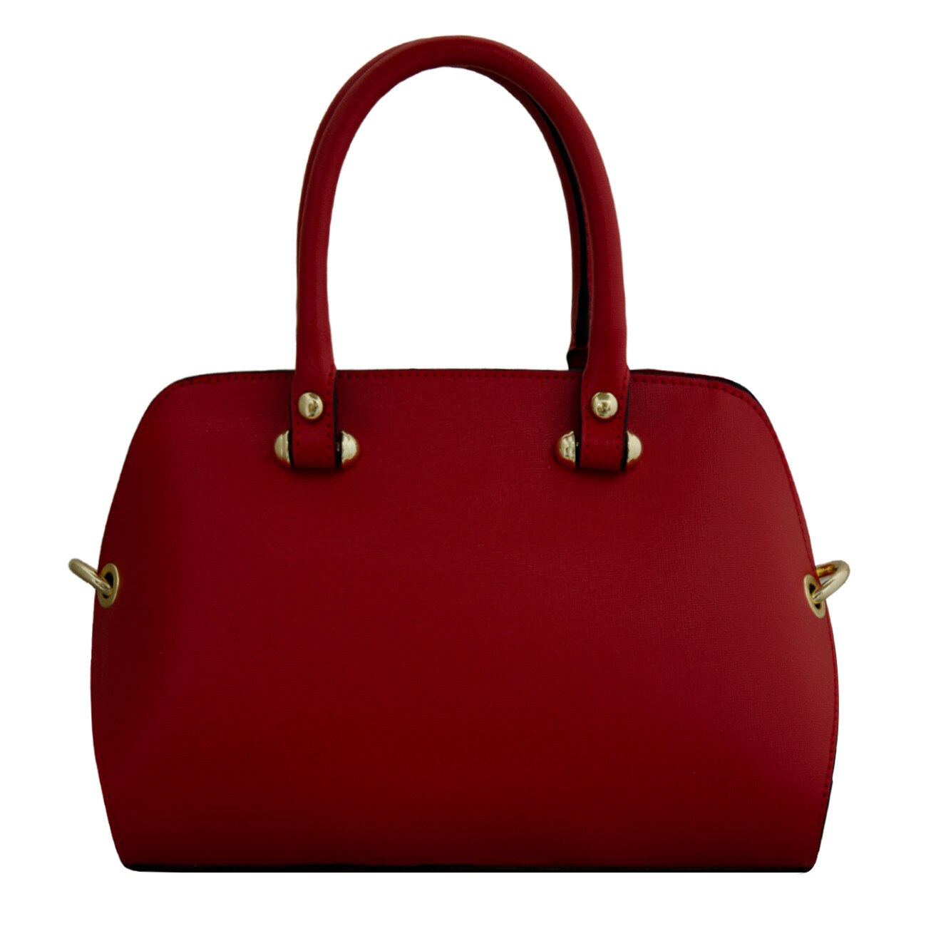 Geanta office de dama din piele naturala, Giana rosu