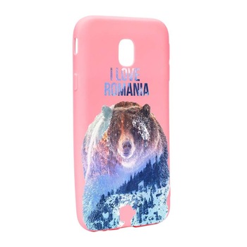 Husa Samsung Galaxy J7 2018, Silicon, I Love Romania P35 Husa Samsung Galaxy J7 2018, Silicon, I Love Romania P35