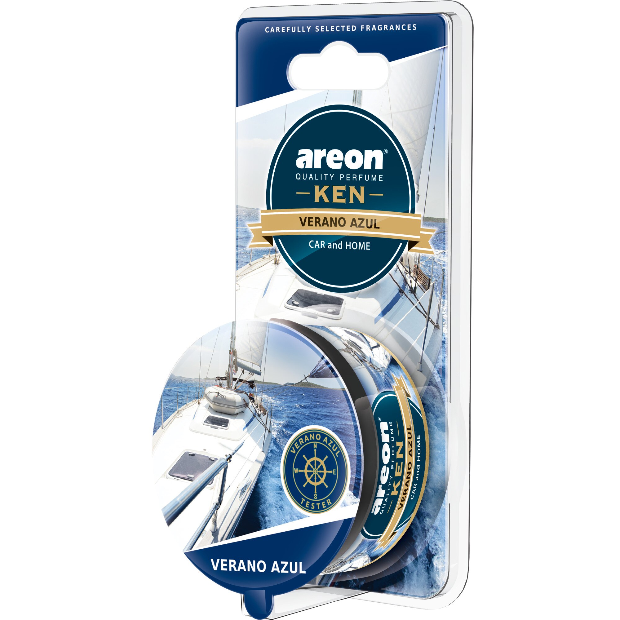 Odorizant Auto Gel Areon Ken Blister Verano Azul