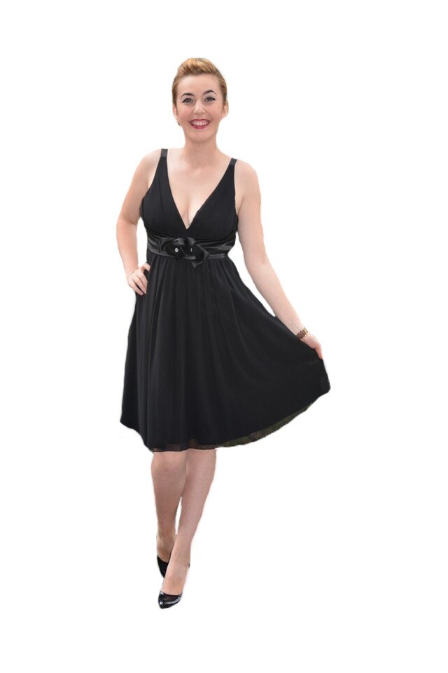 Rochie rafinata ideal pentru ocazii speciale,D&J Exclusive, Negru
