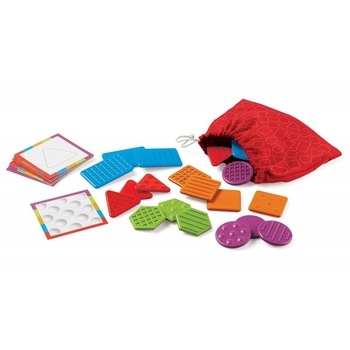 Set tactil Texturi si Forme Learning Resources, 10 carduri, 3 - 7 ani Set tactil Texturi si Forme Learning Resources, 10 carduri, 3 - 7 ani