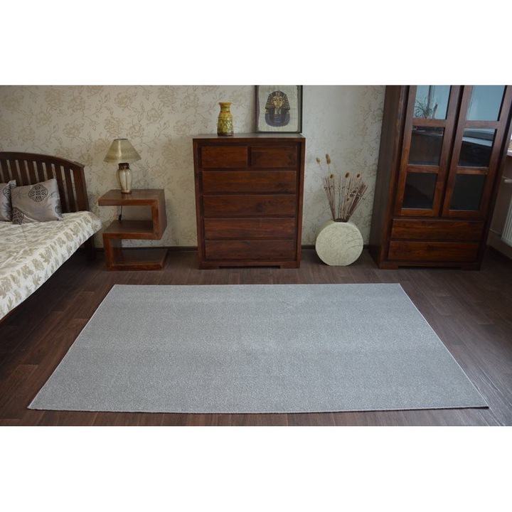 Covor Eton, Dywany luszczow, 300 x 450 cm, Poliamida, Gri/Argintiu