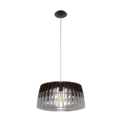 Pendul modern ARTANA, Eglo-96956, un bec E27, lemn culoare negru/gri7