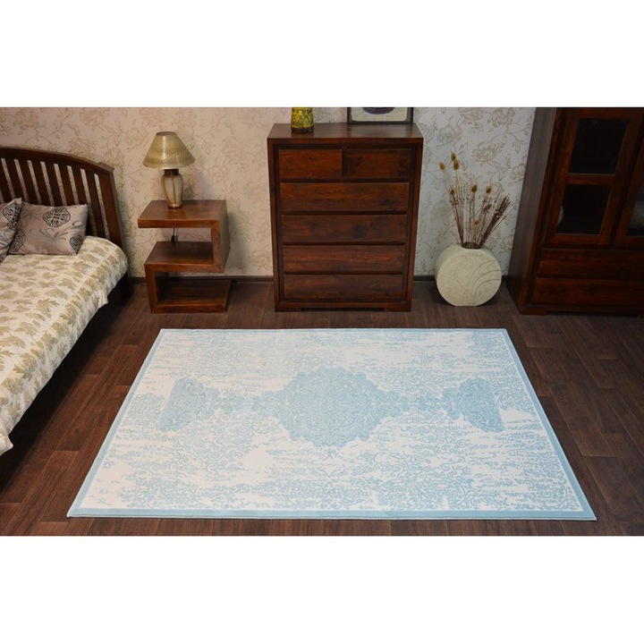 Covor Dywany Luszczow Akryl Mirada 5410 Mavi, 120x180 cm, Alb