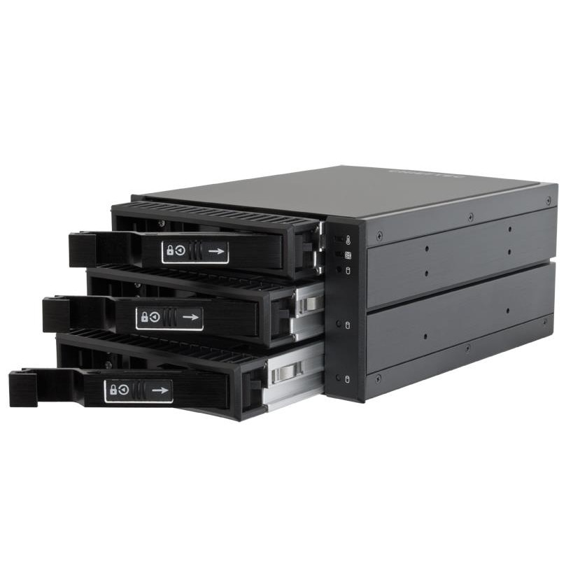 Chieftec Cbp-2131Sas 2x5.25inch bays for 3x3.5/2.5inch HDDs/SSDs, aluminiu
