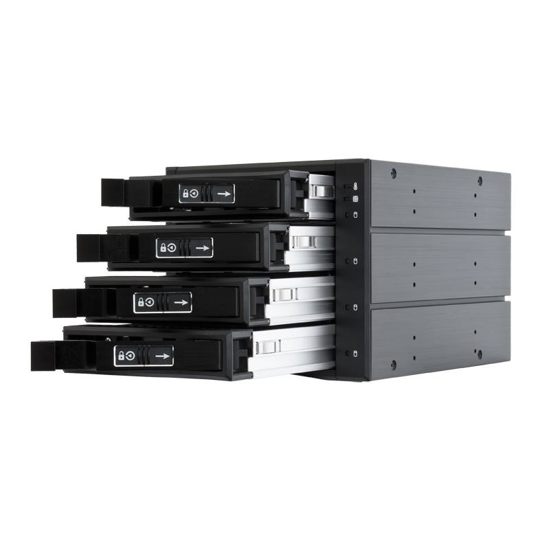 Chieftec Cbp-3141Sas 3x5.25inch bays for 4x3.5/2.5inch HDDs/SSDs, aluminiu