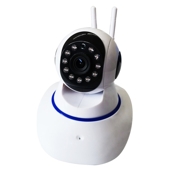 Camera supraveghere video interior wireless cu IP Winpossee WP-E6812T, FullHD 1080P, 2 MP, senzor SC2235, IR 20m, rotire 360 grade, aplicatie smartphone