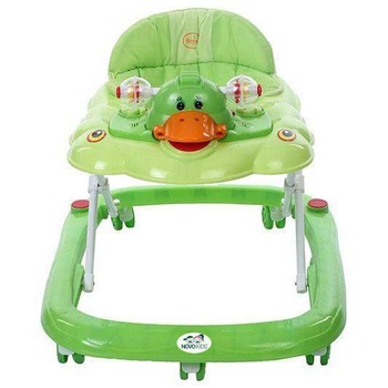 Premergator reglabil in 3 trepte NOVOKIDS™ Duckey, cu melodii, Ratusca, Pliabil, Verde Premergator reglabil in 3 trepte NOVOKIDS™ Duckey, cu melodii, Ratusca, Pliabil, Verde