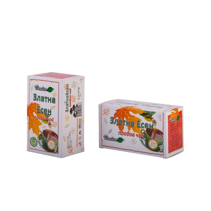 Плодов чай филтър " Vantea " Златна есен - 50 кут. Х 20 бр. Х 2,0 гр. = 1000 пакета