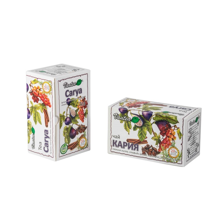 Филтър чай "Vantea" - Кария - 50 кут. Х 20 бр. Х 2,0 гр. = 1000 пакета