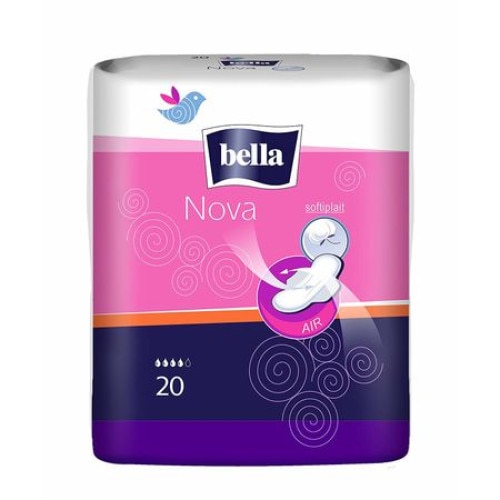 Absorbante cu aripioare Bella NOVA 4 picaturi 20 buc