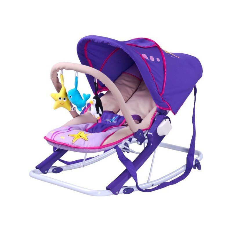 Scaun balansoar pentru bebelusi Caretero AQUA SBCA-MO, Mov