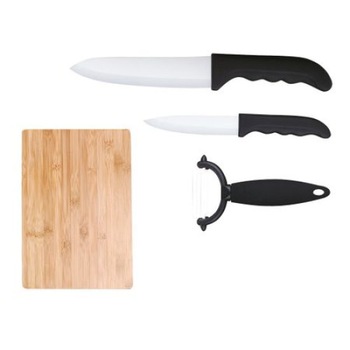 Set 2 cutite ceramice cu tocator si decojitor ,teaca protectie, Set 2 cutite ceramice cu tocator si decojitor ,teaca protectie,