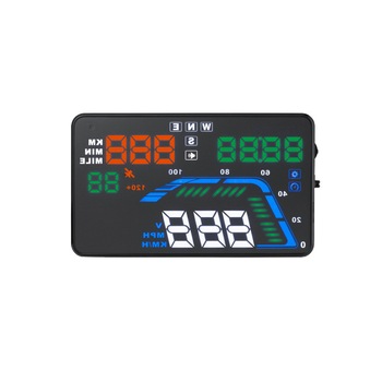 Display de bord pentru parbriz, HUD 5.5 inch, GPS, indicatori LED, functii diverse Q7 Display de bord pentru parbriz, HUD 5.5 inch, GPS, indicatori LED, functii diverse Q7