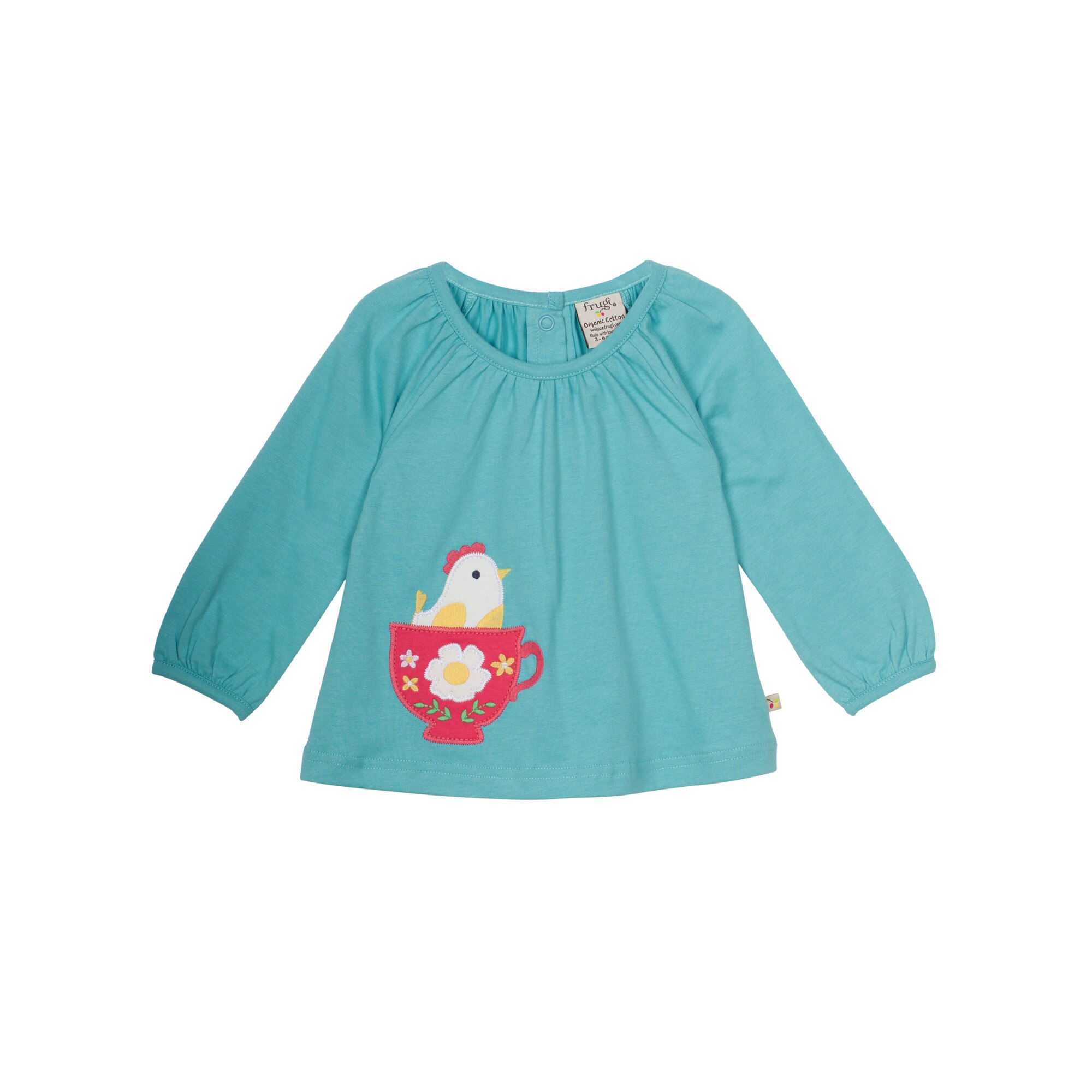 Bluza „Gainusa din cescuta”, bumbac organic, vernil, bebe 12 -18 luni