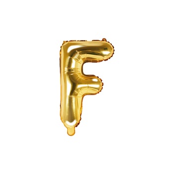 Balon Folie Litera F, auriu, 35 cm - PartyMag Balon Folie Litera F, auriu, 35 cm - PartyMag