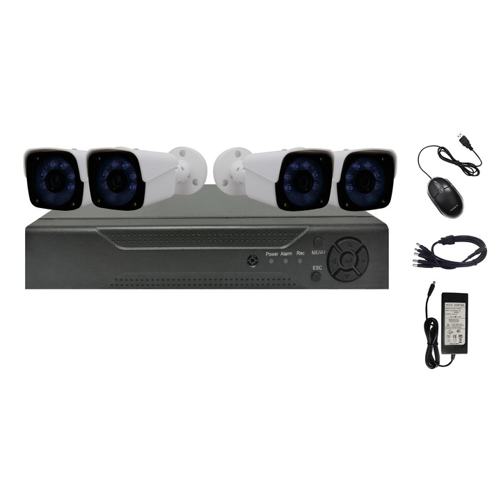 Sistem de supraveghere exterior Analogic Winpossee WP-AH4404T FullHD 1080P, 4 x camere Bullet 2 MP,senzor SC2235, IR 25m
