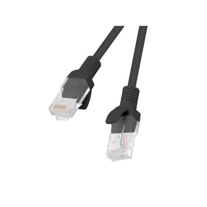 Кабел Lanberg Patchcord RJ45 кат. 5-ти UTP, 5 м, Черен