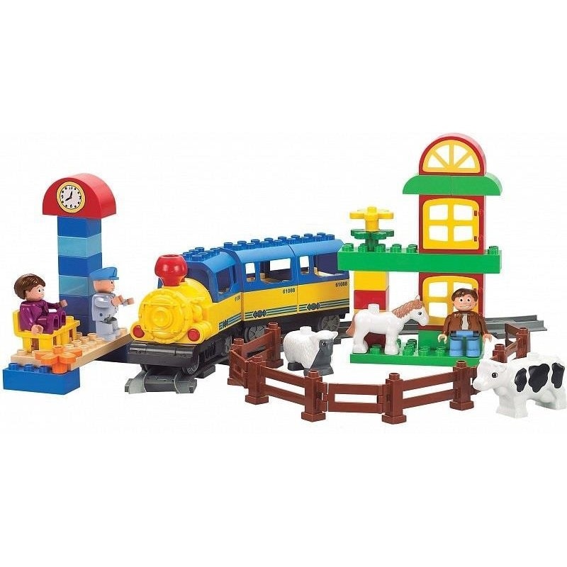 Joc de constructie Mubi Oraselul Vesel Blocki, 61 piese, 3 - 7 ani