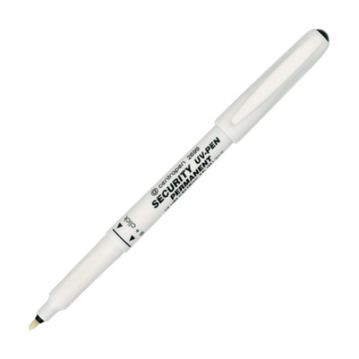 Marker Centropen Security UV-Pen - alb