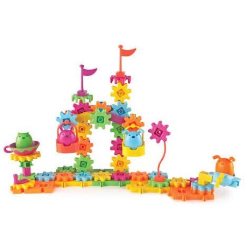 Set de constructie Gears Animalute Jucause Learning Resources, 83 piese, dezvolta creativitatea