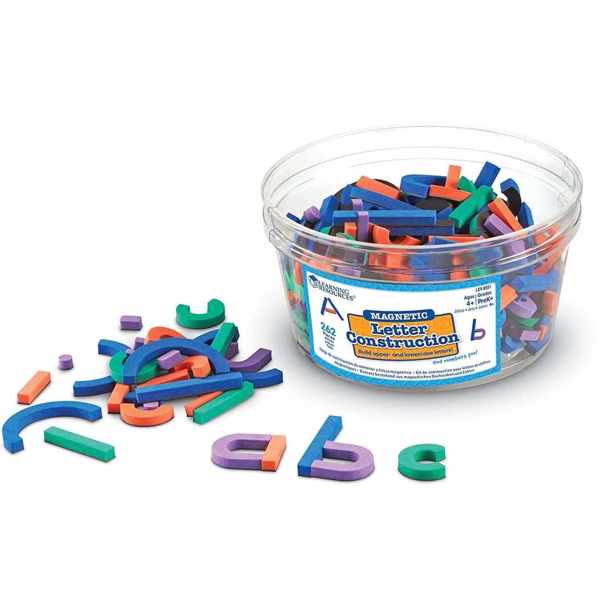 Set constructie magnetic Learning Resources - Litere si cifre