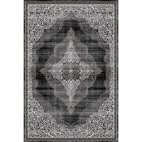 Covor Merinos, Elite 23045 90-Black 120x170 cm, densitate covor 2.9 KG/m², grosime covor 13 mm, Numar noduri pe m² 290000