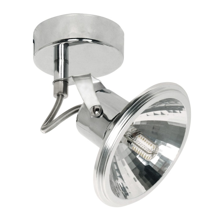 Spot Candellux Moon, 1x3 W, GW LED, Argintiu