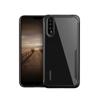 Husa Huawei P20 Pro, Hybrid Antisoc, carcasa spate PC cu cadru TPU dur, Negru
