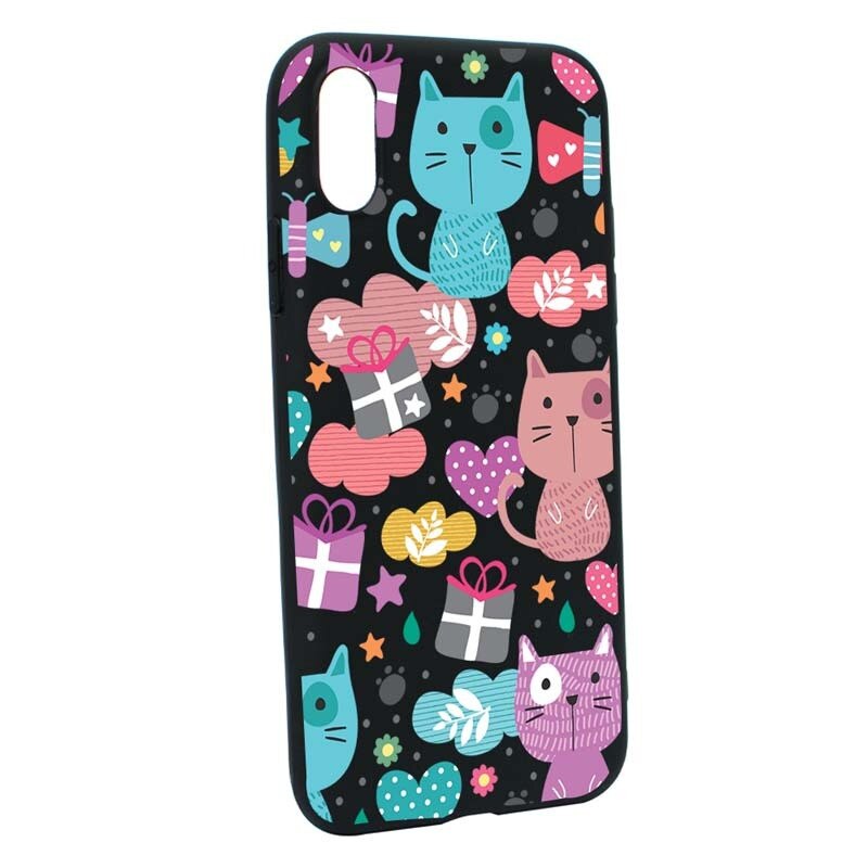 Husa Apple iPhone XS Max, Silicon, Lovely Cat B41