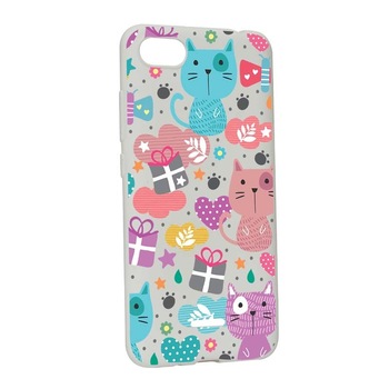 Husa Xiaomi Redmi 6A, Silicon, Lovely Cat W41 Husa Xiaomi Redmi 6A, Silicon, Lovely Cat W41