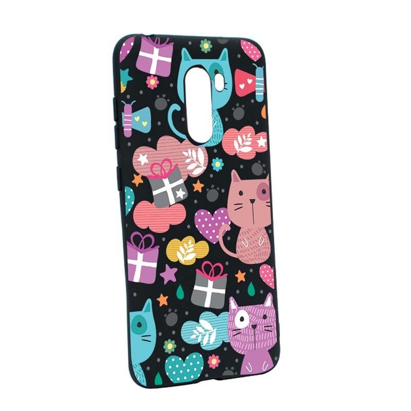 Husa Xiaomi PocoPhone F1, Silicon, Lovely Cat B41