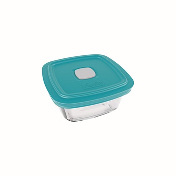 Cutie alimente cu capac ermetic, patrata, 1 litru, albastra Cutie alimente cu capac ermetic, patrata, 1 litru, albastra