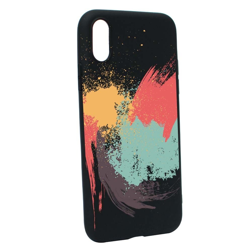 Husa Apple iPhone XS / X, Silicon, Painting B44