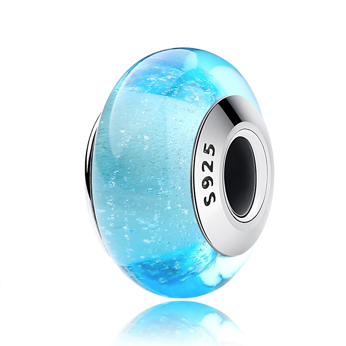 Charm argint 925 cu sticla bleu - Be Elegant PST0067 - BeSpecial