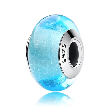 Charm argint 925 cu sticla bleu - Be Elegant PST0067 - BeSpecial Charm argint 925 cu sticla bleu - Be Elegant PST0067 - BeSpecial