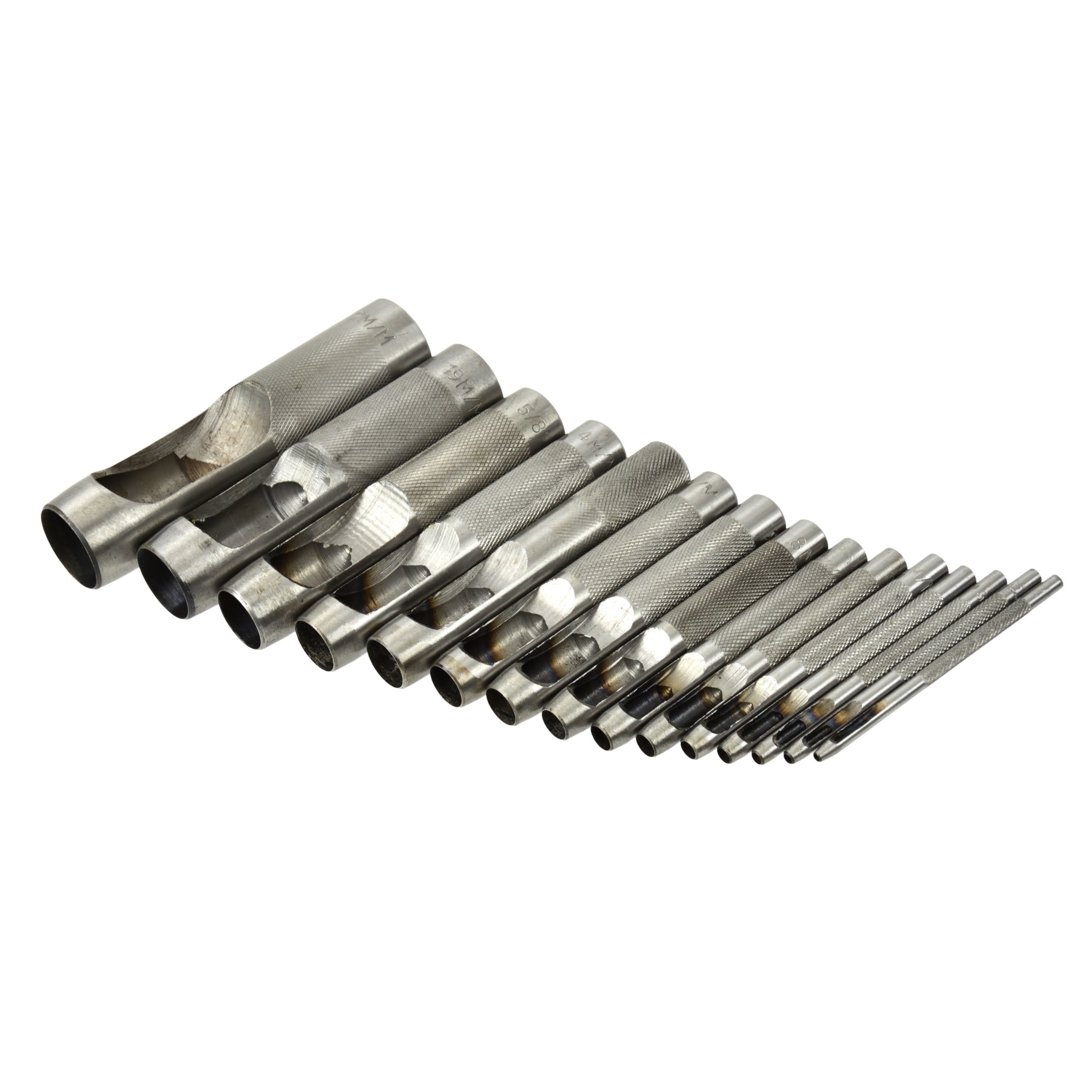 Set perforatoare pentru piele, 15 piese, 2 -22 mm, Geko, G01822