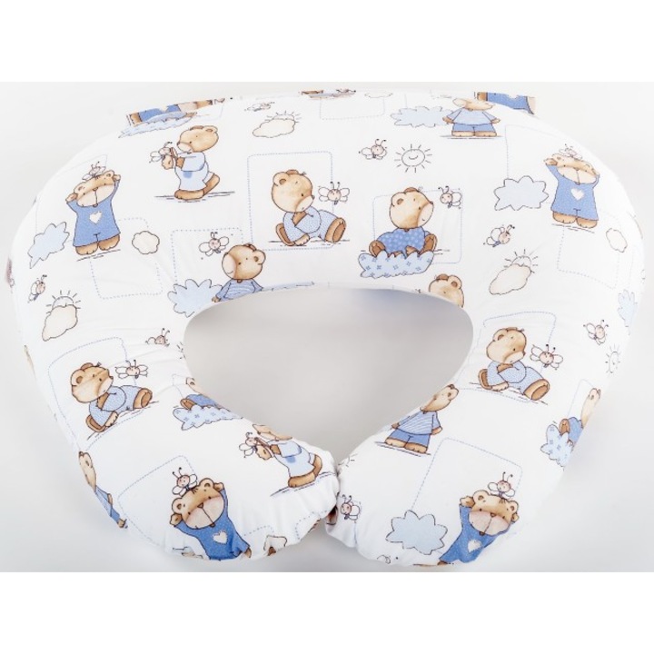 Perna pentru alaptare cu husa din bumbac Bee Friends