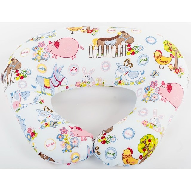 Perna pentru alaptare cu husa din bumbac Ferma animalelor