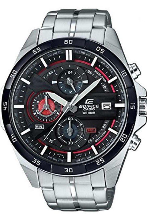 Casio, Часовник с хронограф, Сребрист