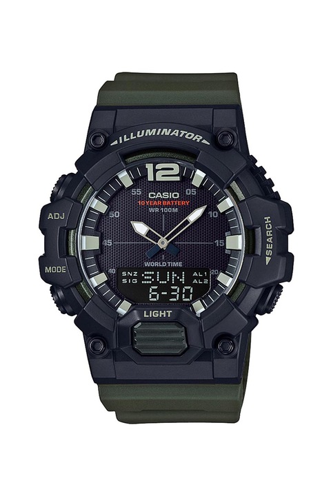 Casio, Мултифункционален часовник G-Shock с дигитален подциферблат, Зелен