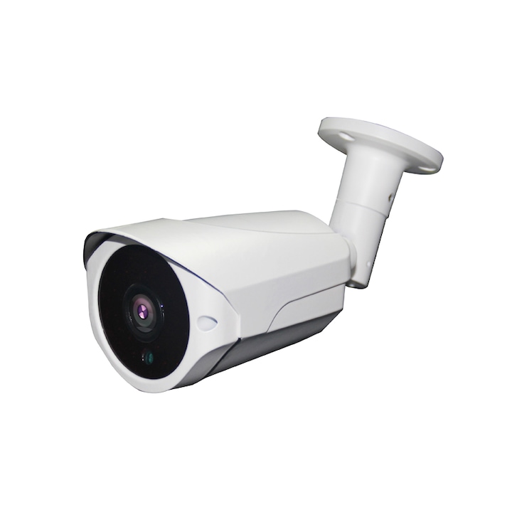 Sistem supraveghere Hikvision cu detectie om/vehicul, 4 camere rotative, 3K 5MP, Microfon, Difuzor, DVR, Accesorii incluse